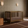 Furnishiaa 4-in-1 Convertible Baby Crib in Solid Sheesham Wood | Modern Wooden Nursery Crib