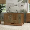 Furnishiaa 4-in-1 Convertible Baby Crib with Storage Drawer