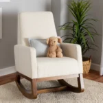 Furnishiaa Upholstered Nursery Glider Chair