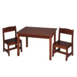 Kids 3 Piece Square Play or Activity Table and Chair Set