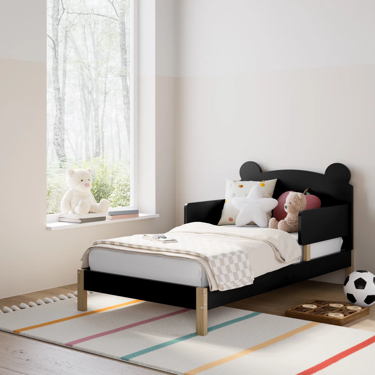 Teddy+Bear+Toddler+Bed-97649473