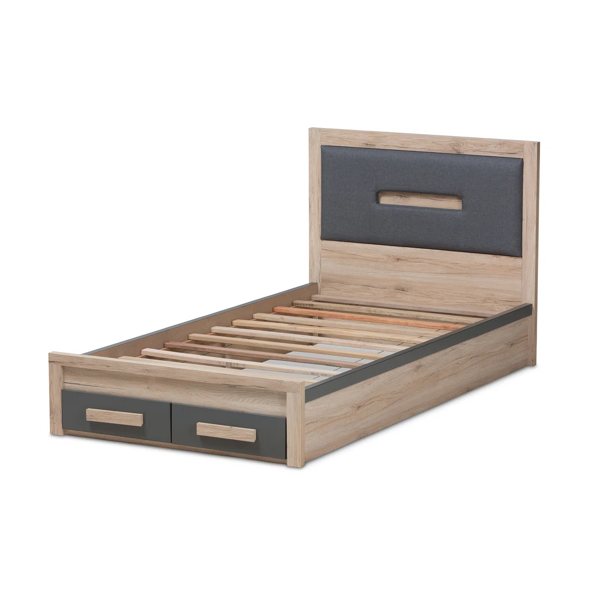 2-Drawer+Twin+Platform+Bed (3)