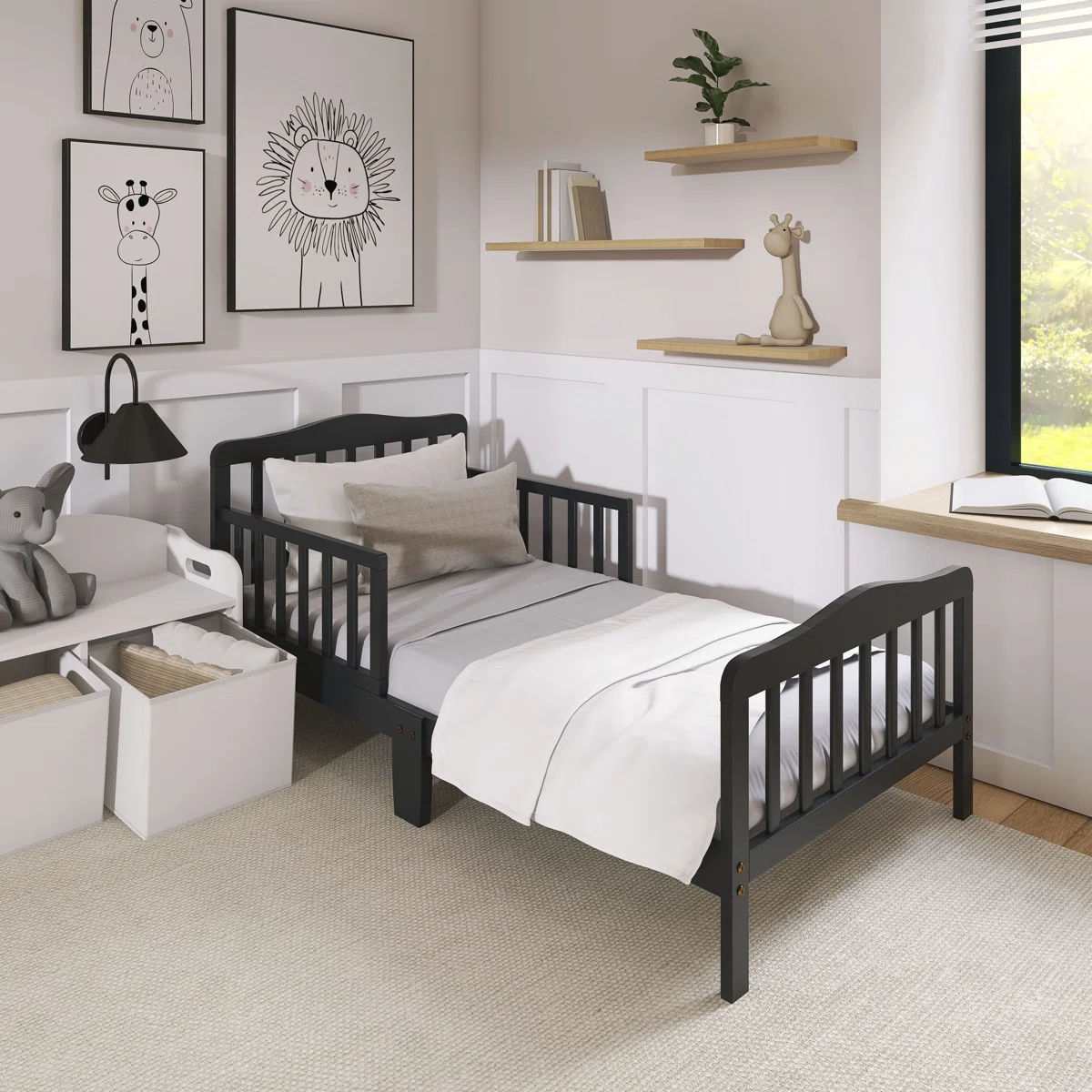 Classic+Toddler+Solid+Wood+Bed-476570239