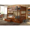 Dubbo Twin Over Twin 2 Drawer Solid Wood Standard Bunk Bed