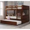 Full Over Full Bunk Bed With Twin Size Trundle