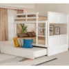 Full Over Full Standard Bunk Bed with Trundle