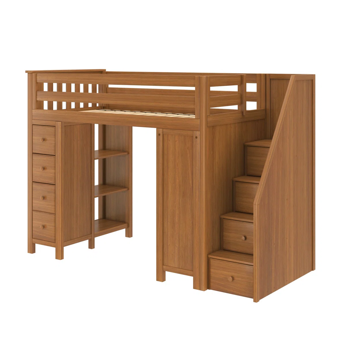 Identas+Twin+8+Drawer+Solid+Wood+Loft+Bed+With+Bookcase-125420977 (4)