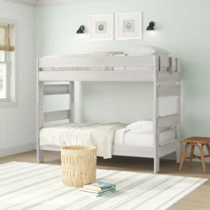 Kids Twin Over Twin Bunk Bed